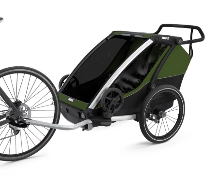 Remorque pour enfant 2 places CHARIOT CAB Vert Cyprès