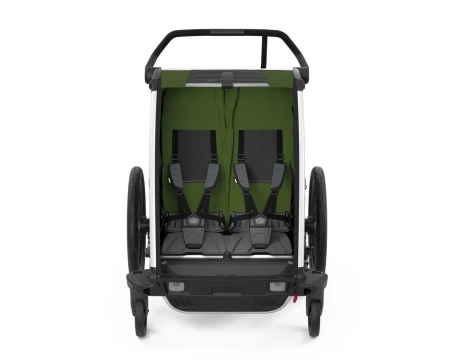 Remorque pour enfant 2 places CHARIOT CAB Vert Cyprès