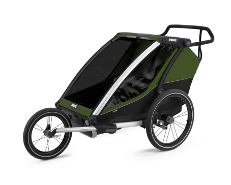 Remorque pour enfant 2 places CHARIOT CAB Vert Cyprès