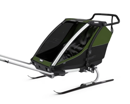 Remorque pour enfant 2 places CHARIOT CAB Vert Cyprès