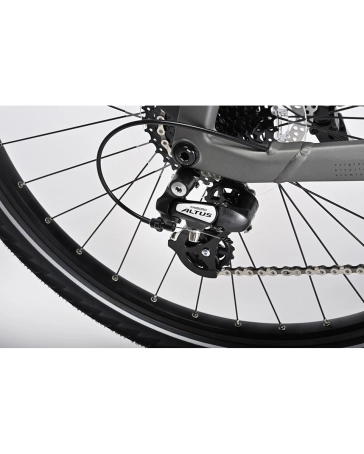 Vélo électrique trekking YUCATAN X8 LOW Gris