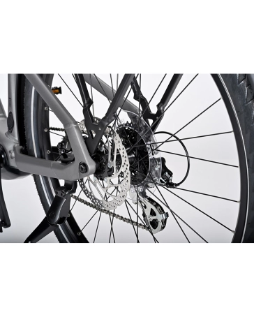 Vélo électrique trekking YUCATAN X8 LOW Gris