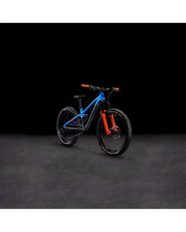 VTT tout suspendu Enfant STEREO 240 ONE Gris/Bleu/Orange