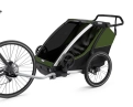 Remorque pour enfant 2 places CHARIOT CAB Vert Cyprès - Image 2/6