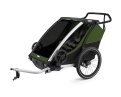 Remorque pour enfant 2 places CHARIOT CAB Vert Cyprès - Image 1/6