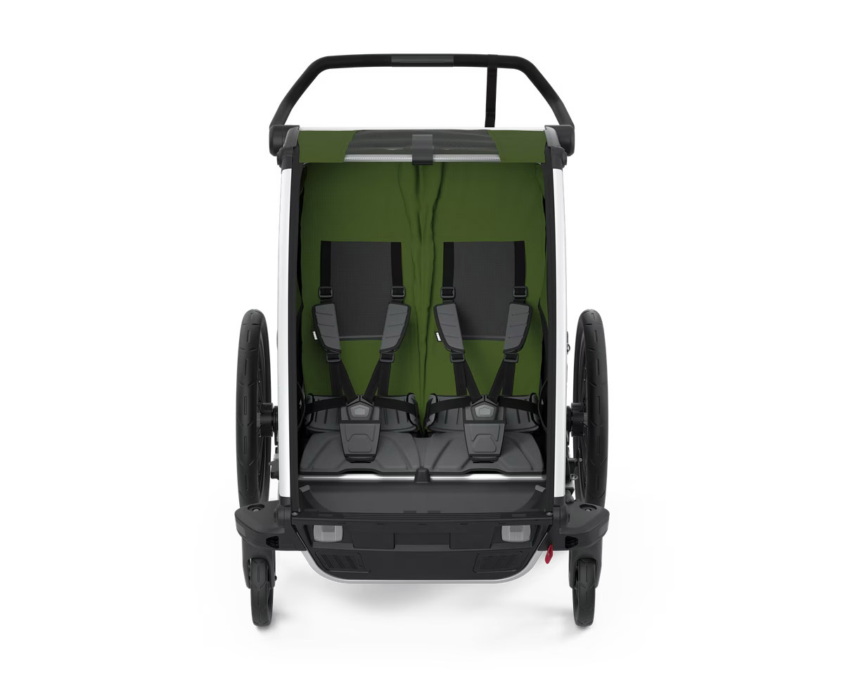Remorque pour enfant 2 places CHARIOT CAB Vert Cyprès