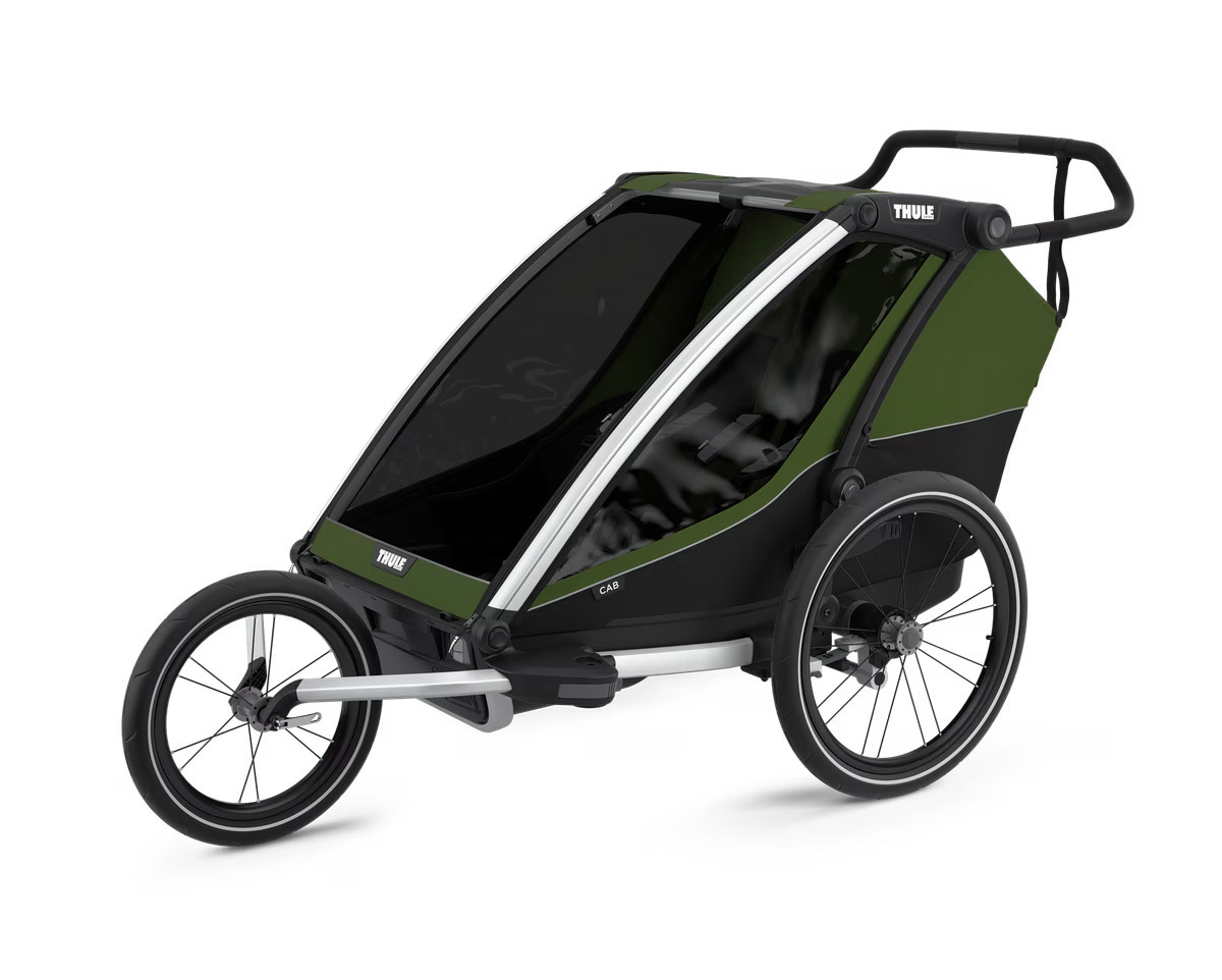 Remorque pour enfant 2 places CHARIOT CAB Vert Cyprès