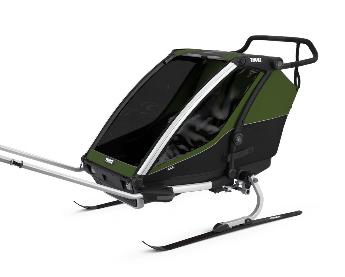 Remorque pour enfant 2 places CHARIOT CAB Vert Cyprès
