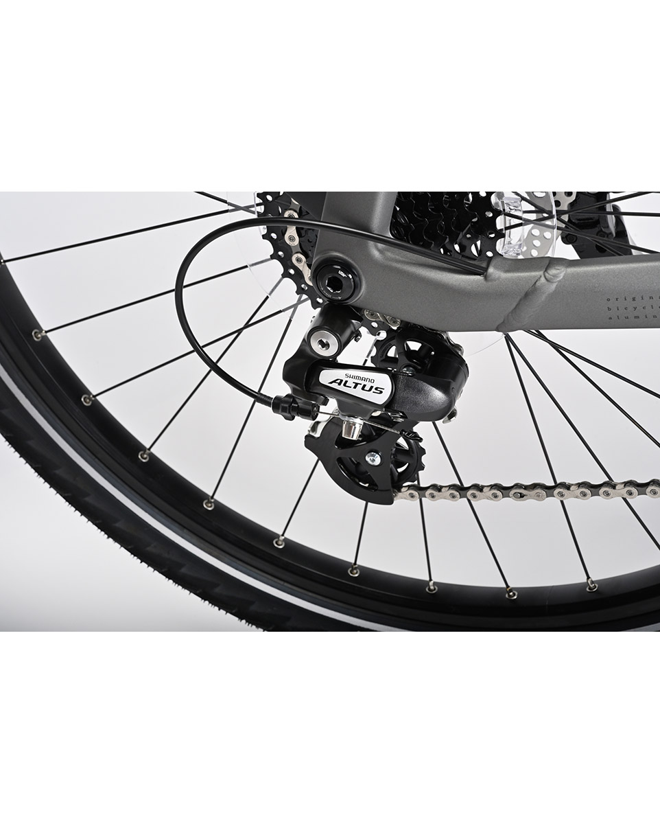 Vélo électrique trekking YUCATAN X8 LOW Gris