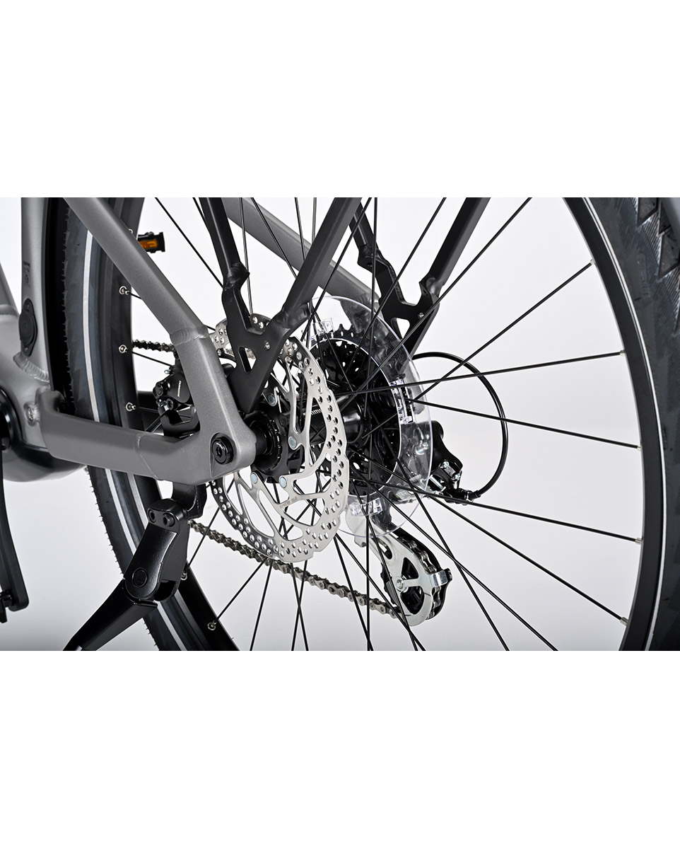 Vélo électrique trekking YUCATAN X8 LOW Gris