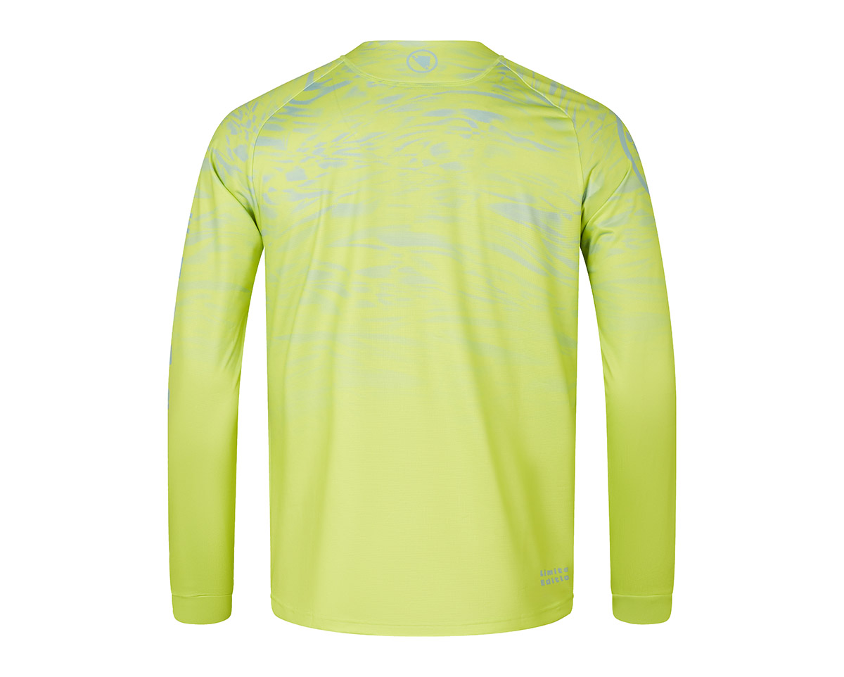 T-shirt manches longues Homme MARBLE LIMITED EDITION PRINT Vert Citron